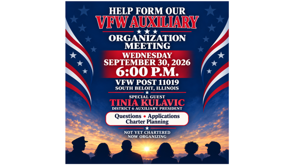 VFW Post 11019 Seeks Charter Members for New Auxiliary