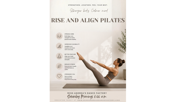 Miss Andrea’s Dance Factory Rise and Align Pilates Brings Early-Morning Wellness to Our Community