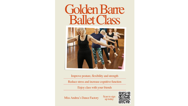 Miss Andrea's Golden Barre Ballet Class Offers Grace, Strength, and Community