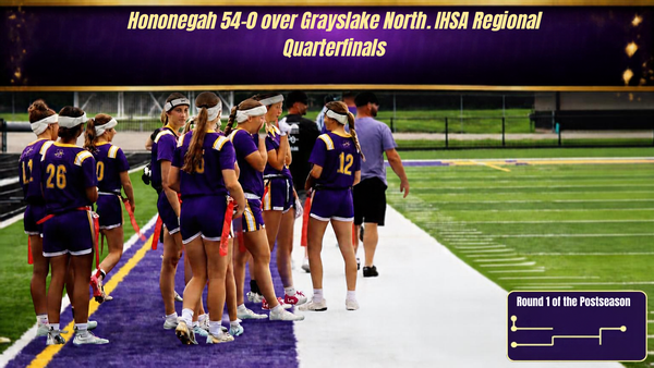 Hononegah Rolls Into Regional Semifinals With 54–0 Rout of Grayslake North