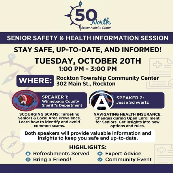 Bring a Friend: Free Rockton Program Covers Scams, and Health Insurance