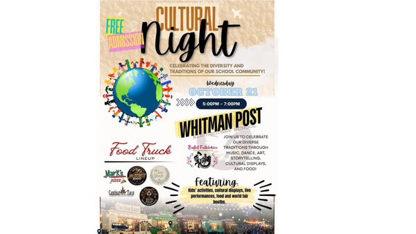 Whitman Post Elementary to Host Cultural Night Oct. 21, Celebrating Global Traditions Through Food, Music, and Community