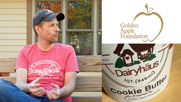Dairyhäus Partners with Golden Apple Foundation to Launch New Cookie Butter Ice Cream Honoring Local Teachers