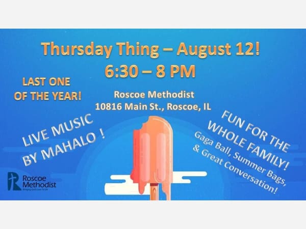 Final THURSDAY THING of this summer!