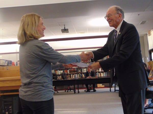 Students and teacher recognized at Hononegah school board meeting