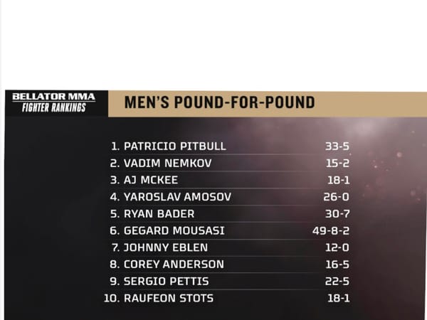 Corey “Overtime” Anderson named a top 10 Pound-for-Pound fighter in Bellator