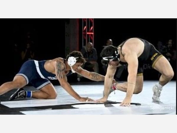Former Hononegah wrestler Tony Cassioppi drops a tough one to Penn State wrestler in Texas