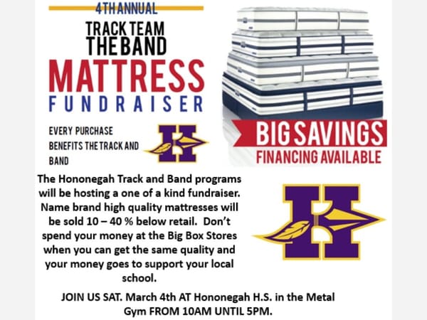 Hononegah Band Mattress Sale, Metal Gym