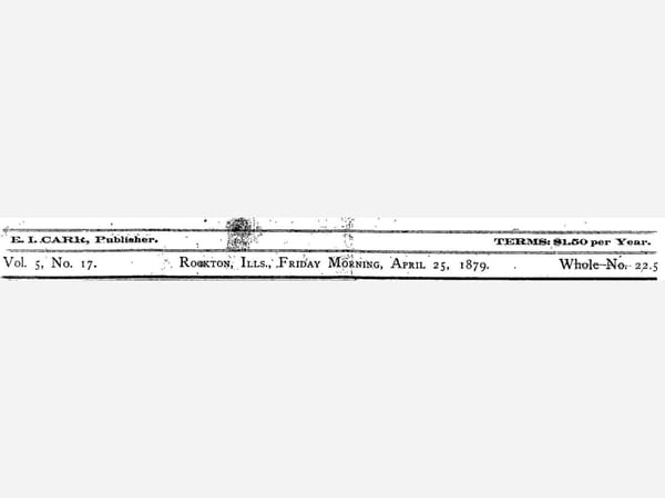 Roscoe History: This Week in... 1879