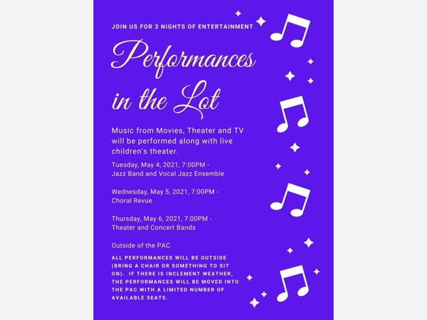 Performances in the Lot at Hononegah High School