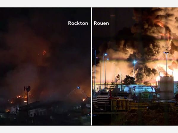 Lubrizol employees in France think they've seen this smoke plume before