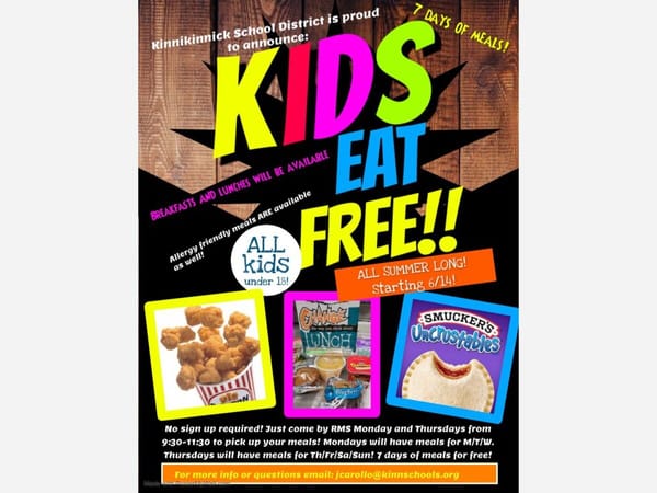 Kinnikinnick, Harlem School Districts announces free meals, broadband internet assistance