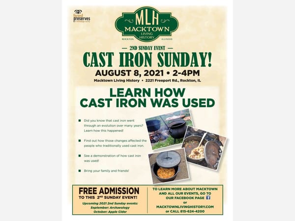 Cast Iron Sunday at Macktown Living History