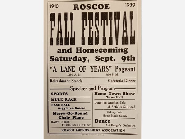 Since 1910: the Roscoe Fall Festival over the years