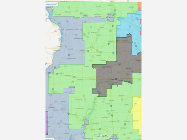 New Congressional map unites Rockton and Roscoe with Geneseo, Minonk, Washington, and Chenoa