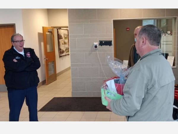 First responders honored with gift baskets, especially coffee