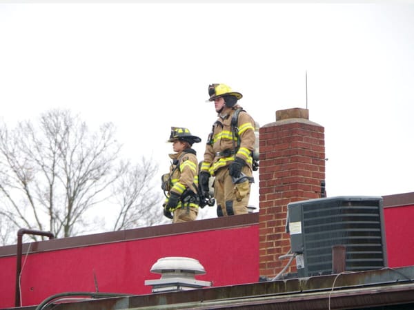 Harlem-Roscoe firefighters investigate smoke at their old Firehouse