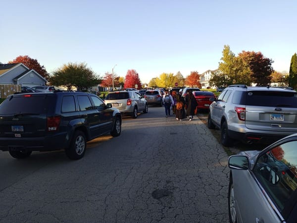 A quiet Halloween in Roscoe, but trick-or-treating the day before... not so quiet