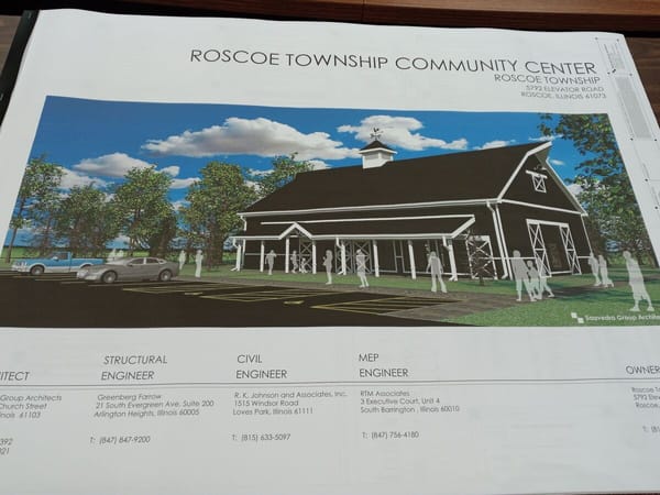 Roscoe community center drawings completed, Township prepares to receive bids