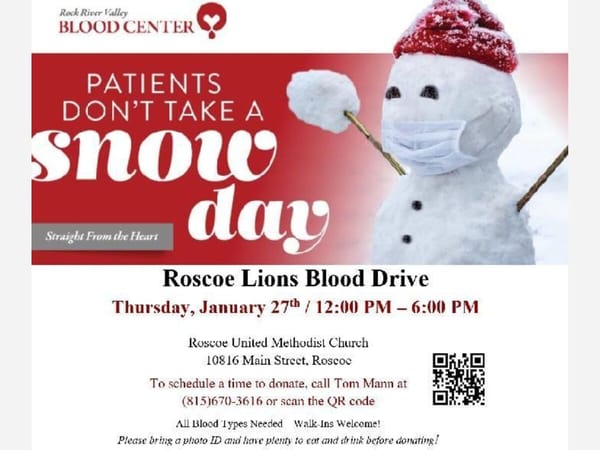 Roscoe Lions Blood Drive