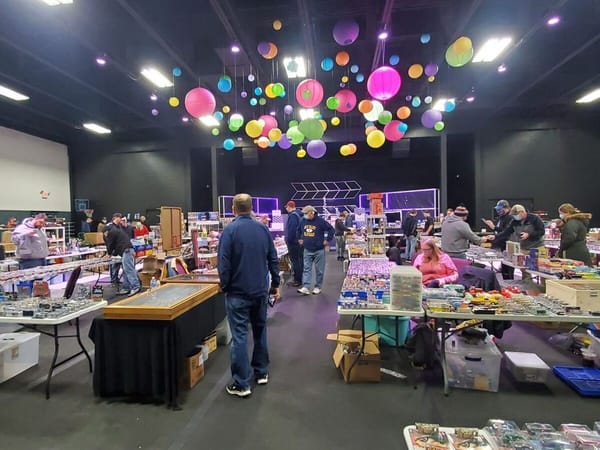 Oh boy! Fifty tables of cars and toys for sale at Saturday's Northern Illinois Toy Show