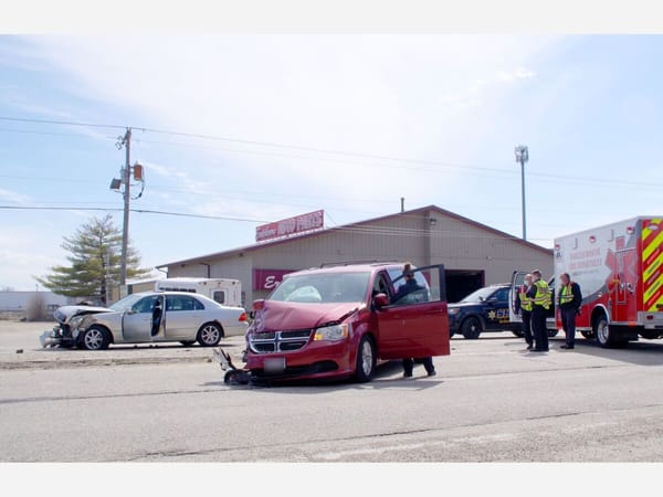 Three drivers escape serious injury in two collisions