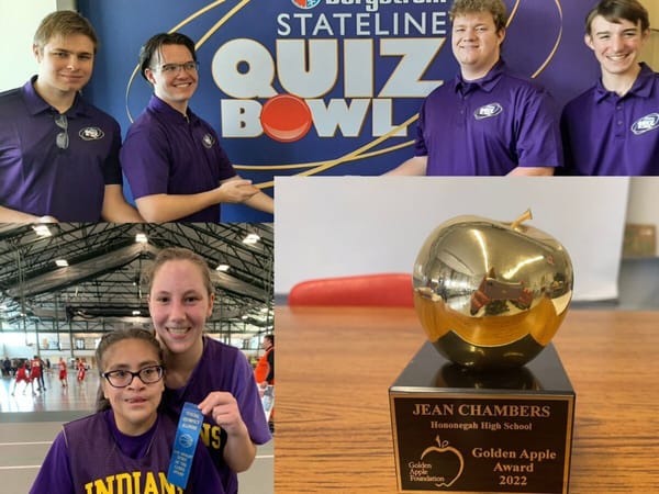 Hononegah School Board honors outstanding students and Golden Apple winning teacher