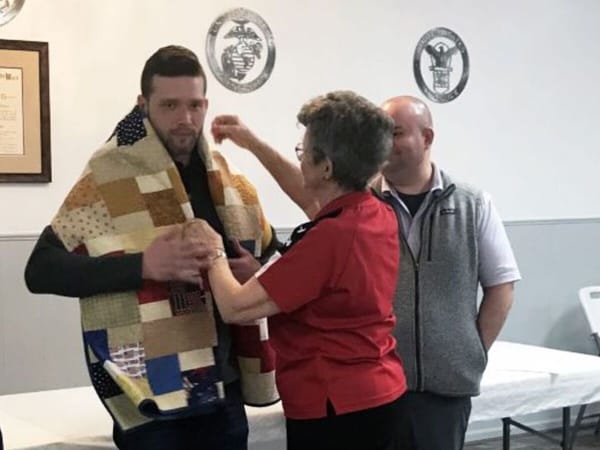 VFW Auxiliary honors vets with Quilts of Valor