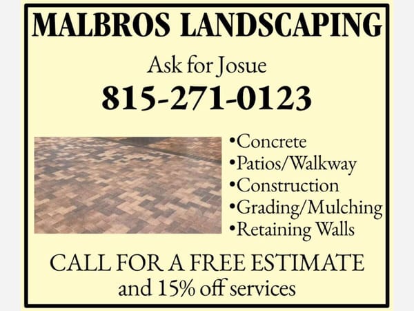 New advertiser: Malbros Landscaping