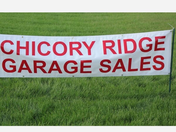 Chicory Ridge Subdivision Garage Sale, with details