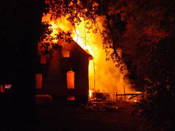 Home engulfed by fire on Stateline Road; family pets perished