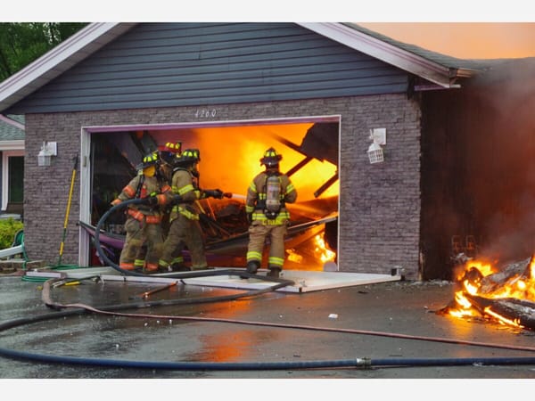 RV fire quickly put out - without hydrants but not without damage