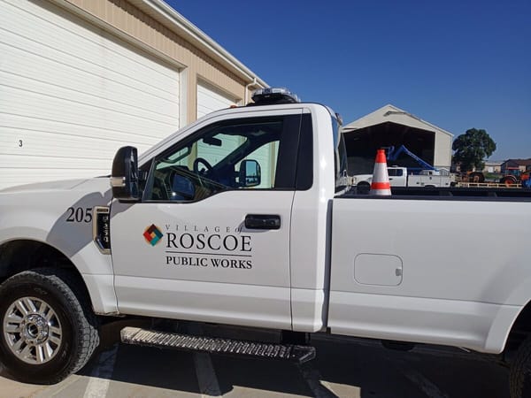 Roscoe is buying a aerial bucket truck in 2023 for $153,857