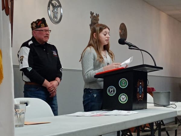 Roscoe VFW presents Voice of Democracy & Patriot's Pen essay awards