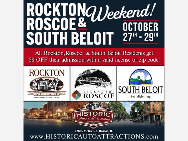 Rockton, Roscoe, and South Beloit Weekend at Historic Auto Attractions