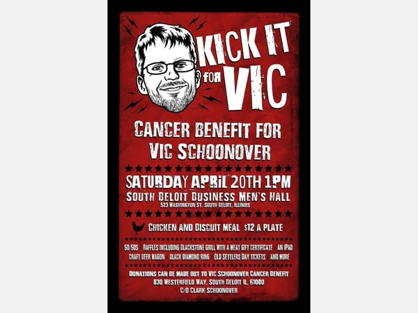 “Kick It For Vic” raises funds for South Beloit man facing cancer