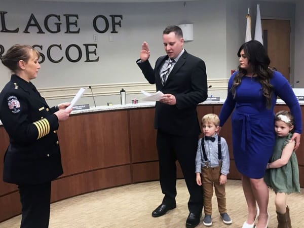 Ryan Sarver: newest member of Roscoe Police