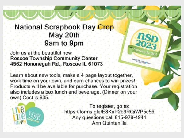 National Scrapbooking Day Crop
