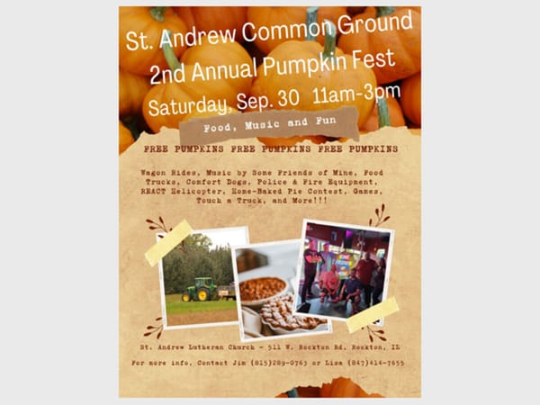 St Andrew Common Ground 2nd Annual Pumpkin Fest
