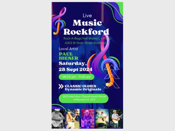 Live Music - Pauley in Rockford