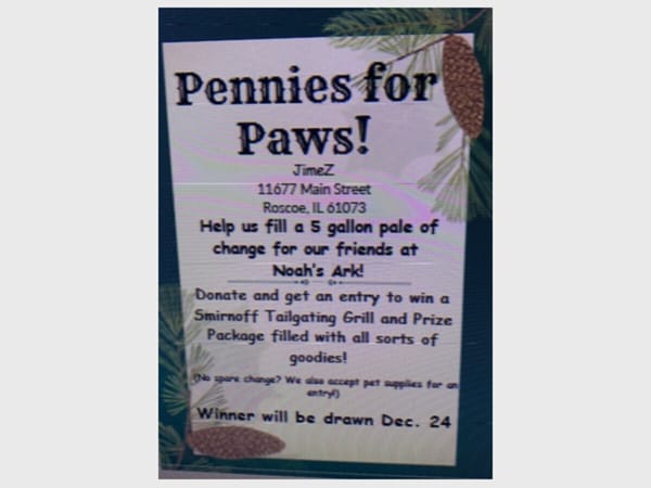 Pennies for Paws for Noahs Arc