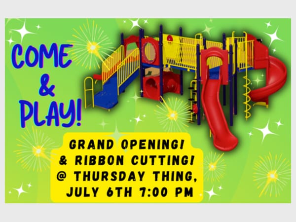 Playground Grand Opening