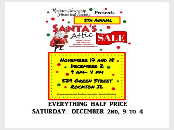 Santa's Attic Half Price Sale