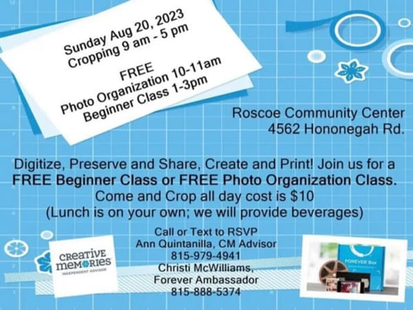 Creative Memories Photo Organization Class