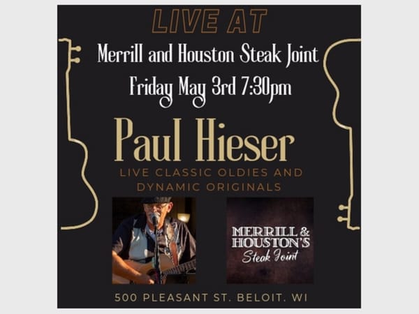 Love Music Pauley at Merrill and Houston's Steak Joint