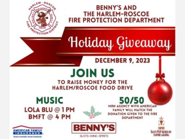 Benny's and HRFD Holiday Giveaway