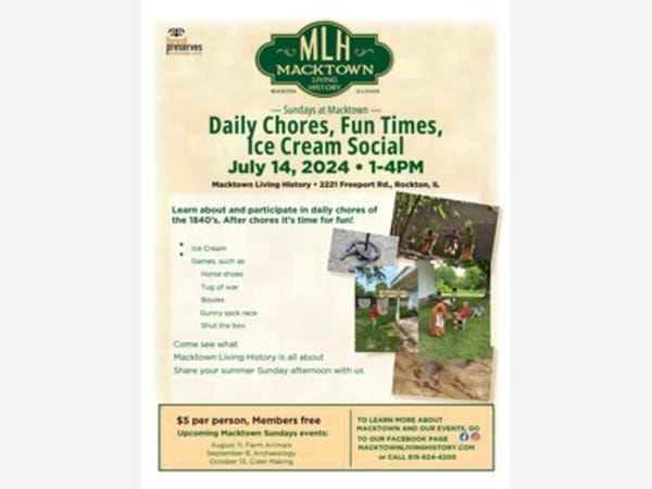 Daily Chores, Fun Times, Ice Cream Social at Macktown Living History
