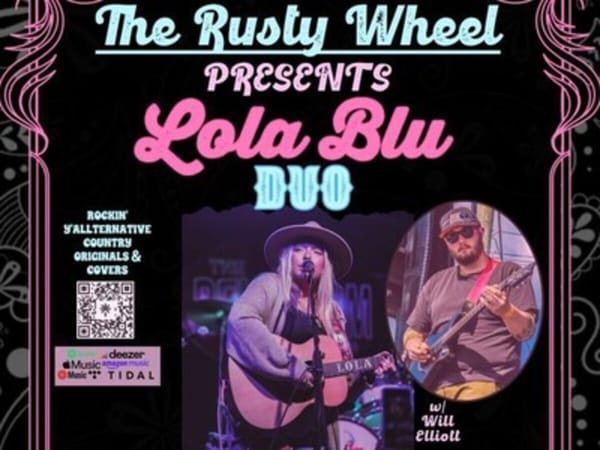 Live Music: Lola Blu Duo at the Rusty Wheel