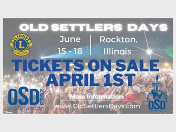 Old Settlers Days Tickets Available