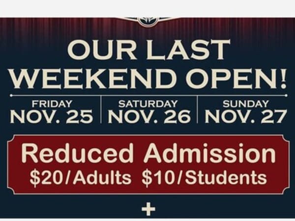 Historic Auto Attractions - Last Weekend of the Season